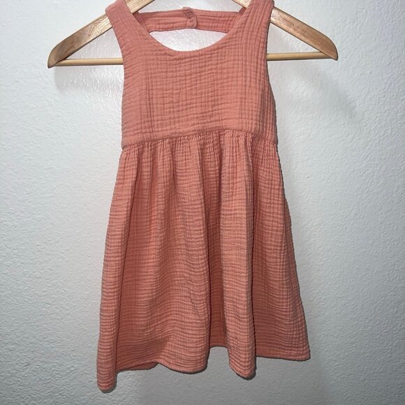 Alice + Ames Toddler Girl Muslin Dress 4 - Picture 1 of 4